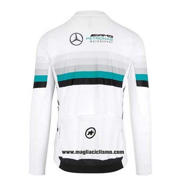 2020 Abbigliamento Ciclismo Mercedes F1 Manica Lunga e Salopette